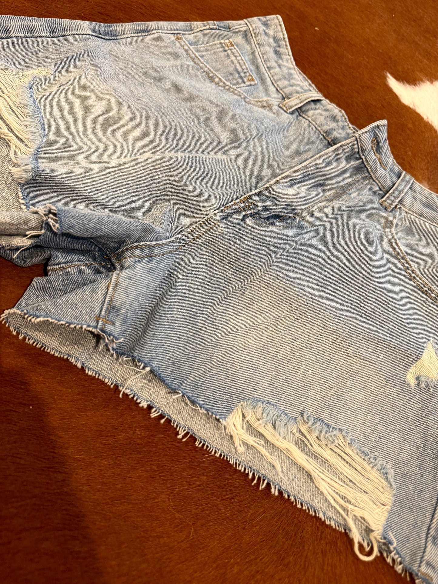 High Waisted Denim Shorts