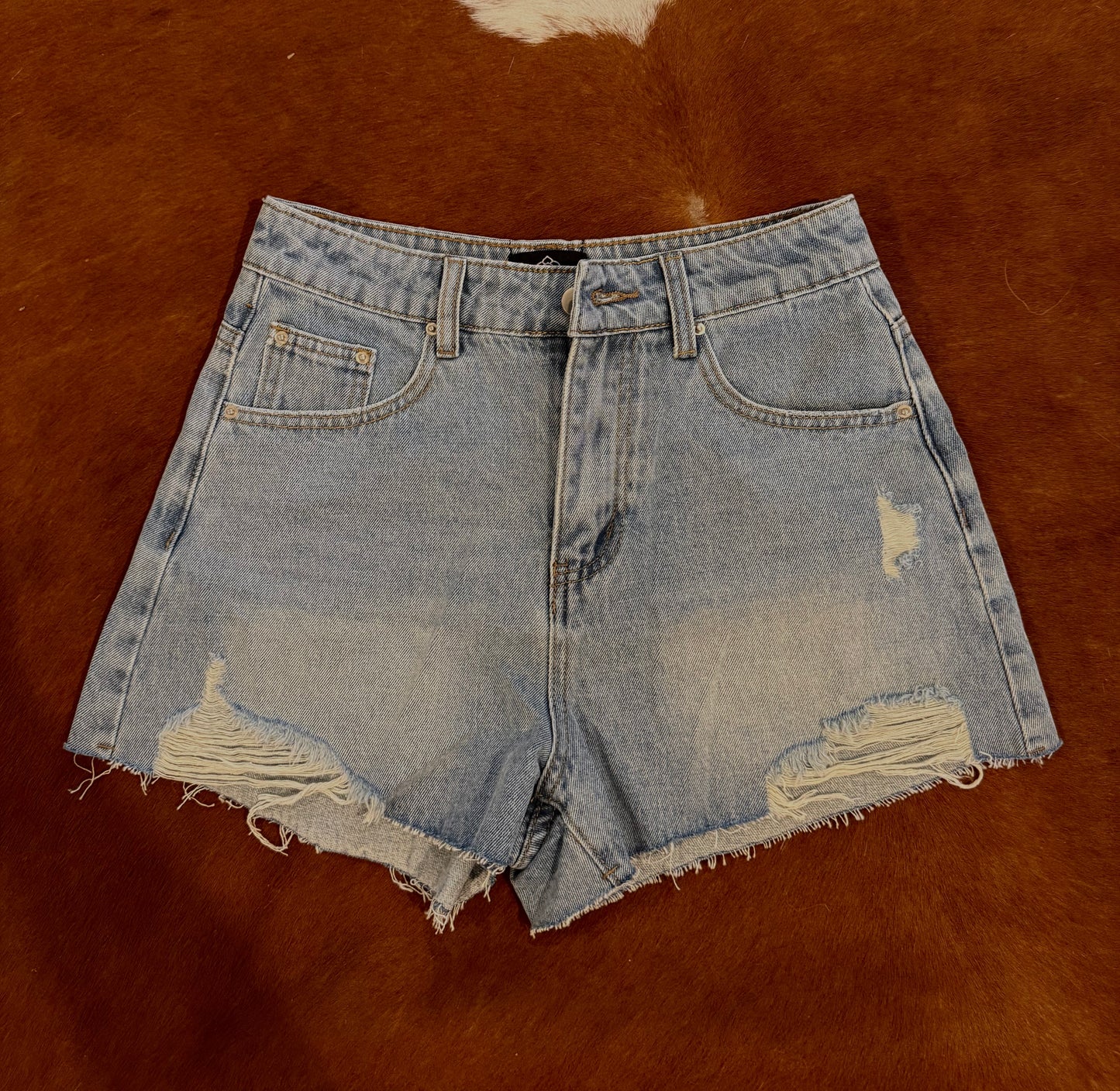High Waisted Denim Shorts