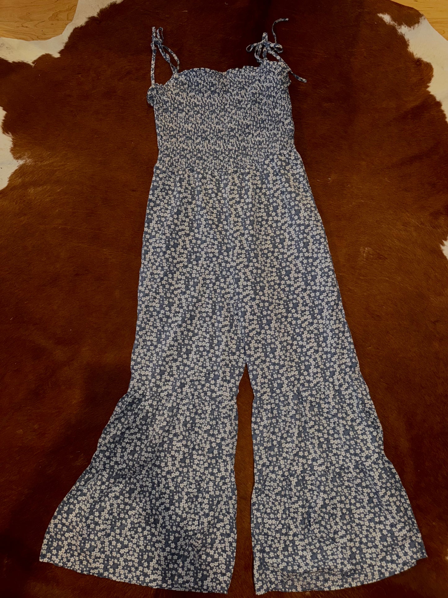 Bloomin in Blue Wide Leg Jumpsuit