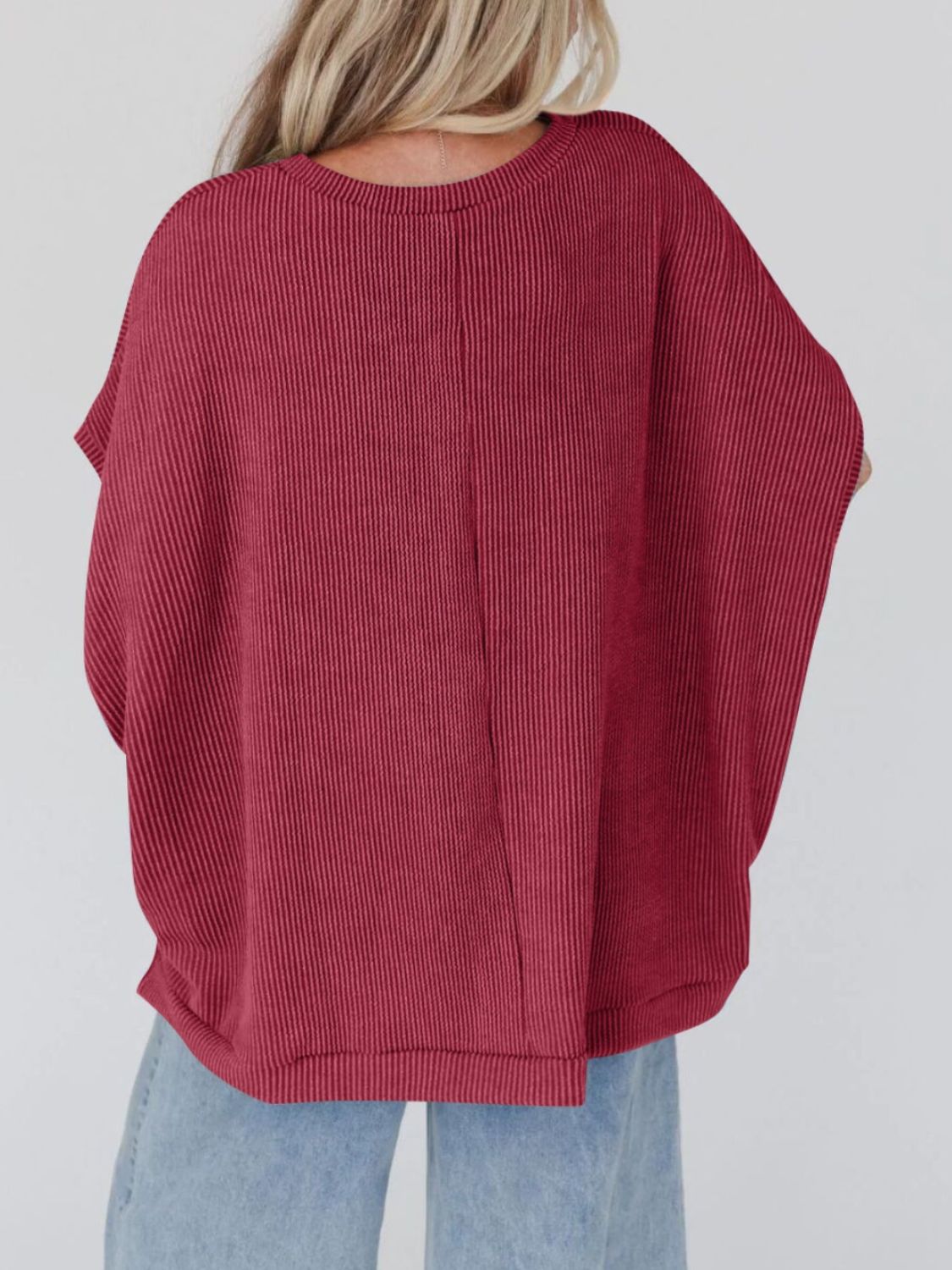 Oversized Round Neck Top