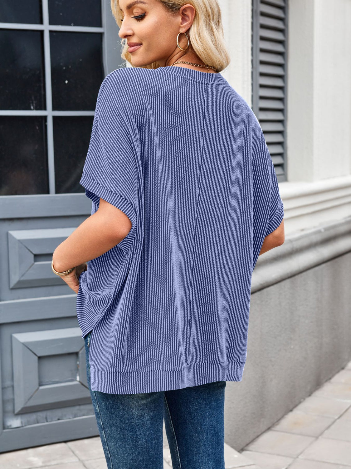 Oversized Round Neck Top