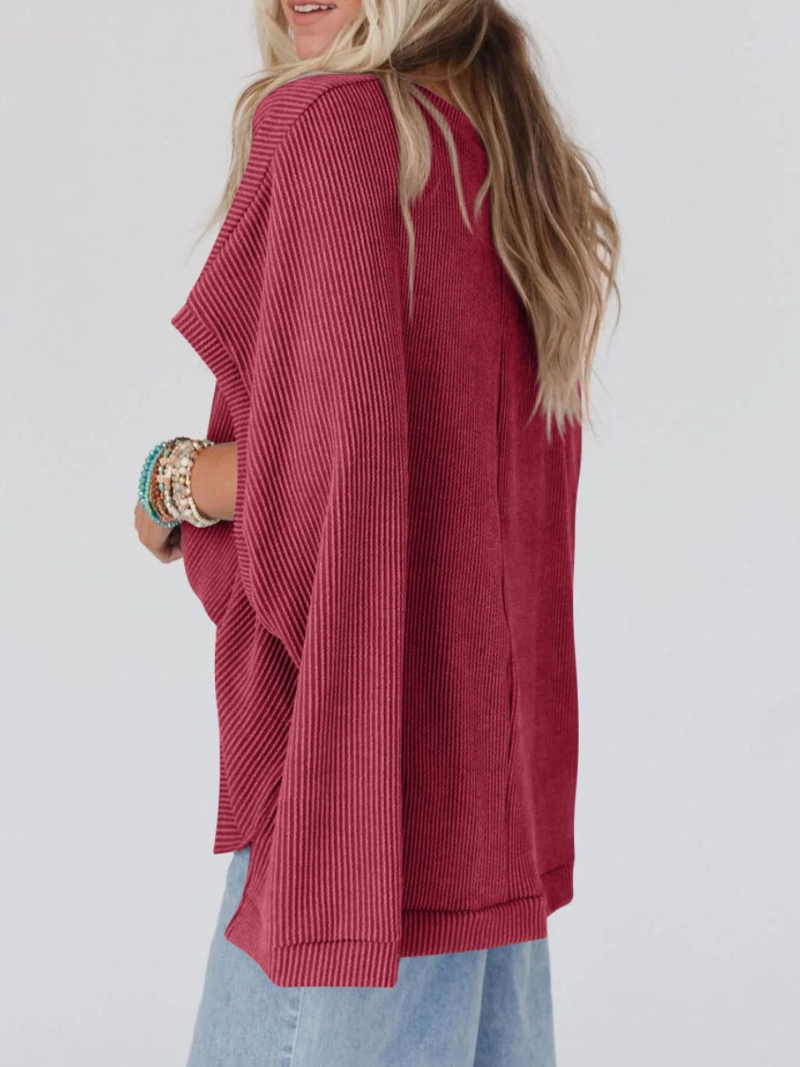 Oversized Round Neck Top