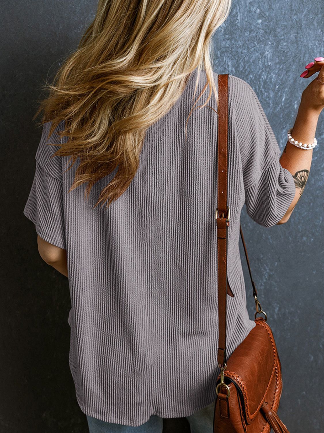 Textured Cozy Tee