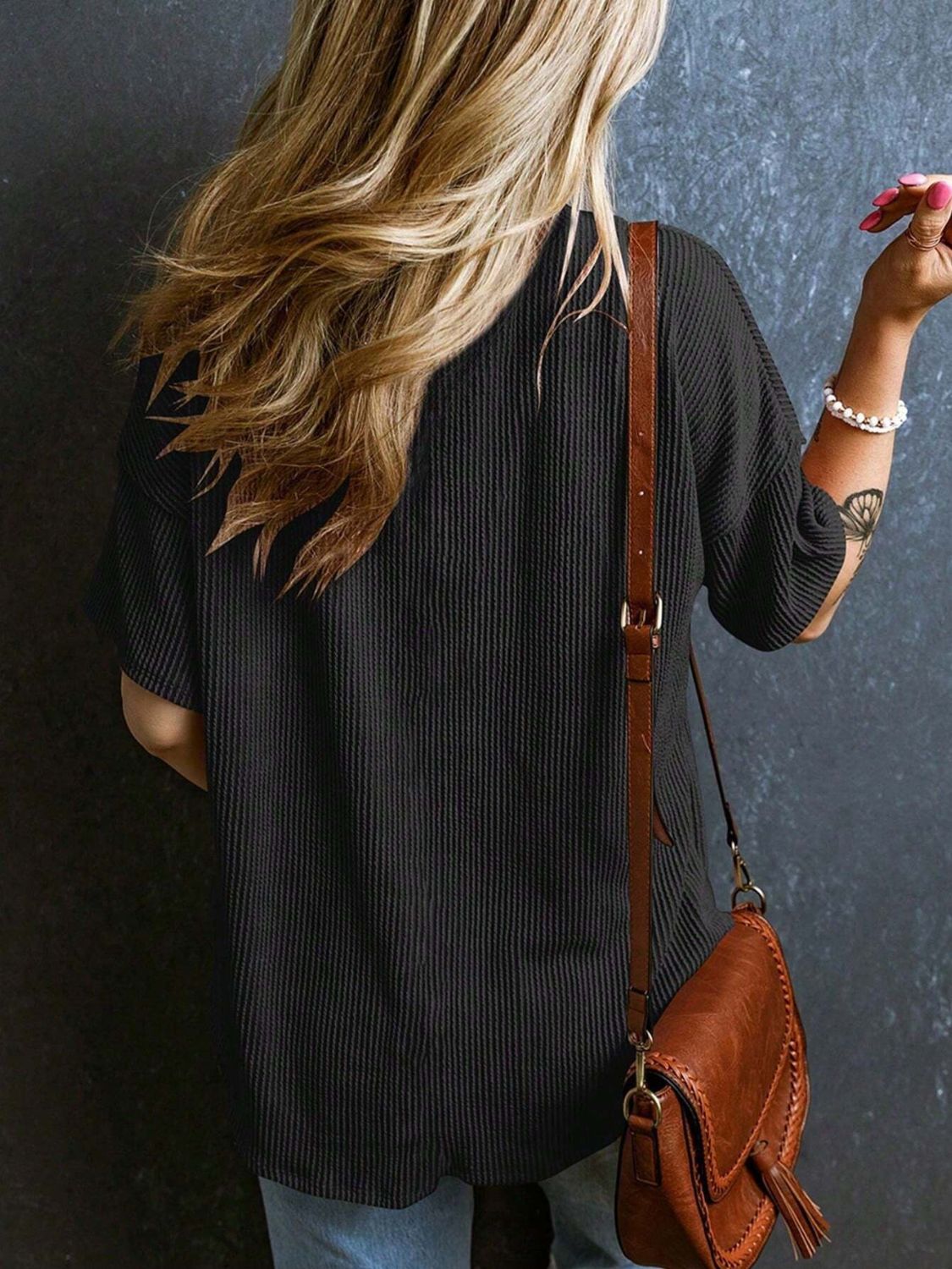 Textured Cozy Tee