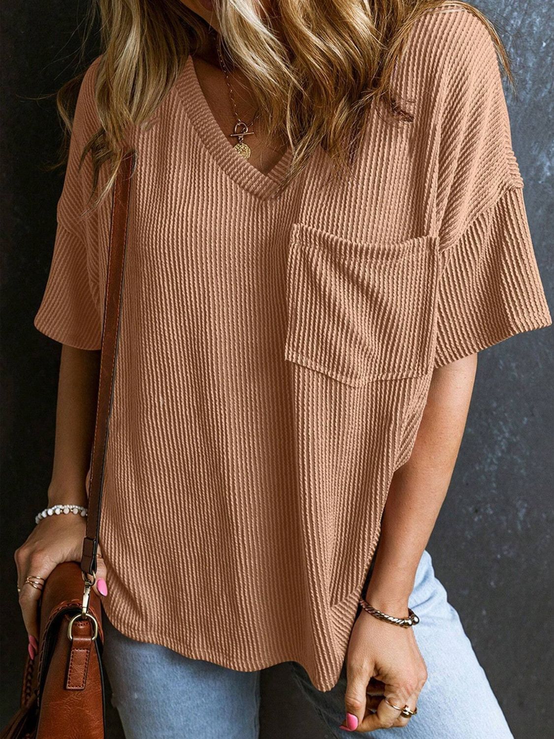 Textured Cozy Tee