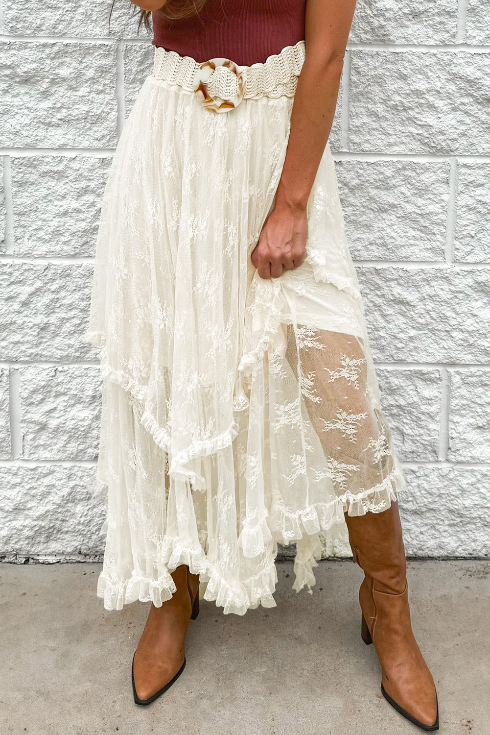 Stevie's Lace Layer Skirt