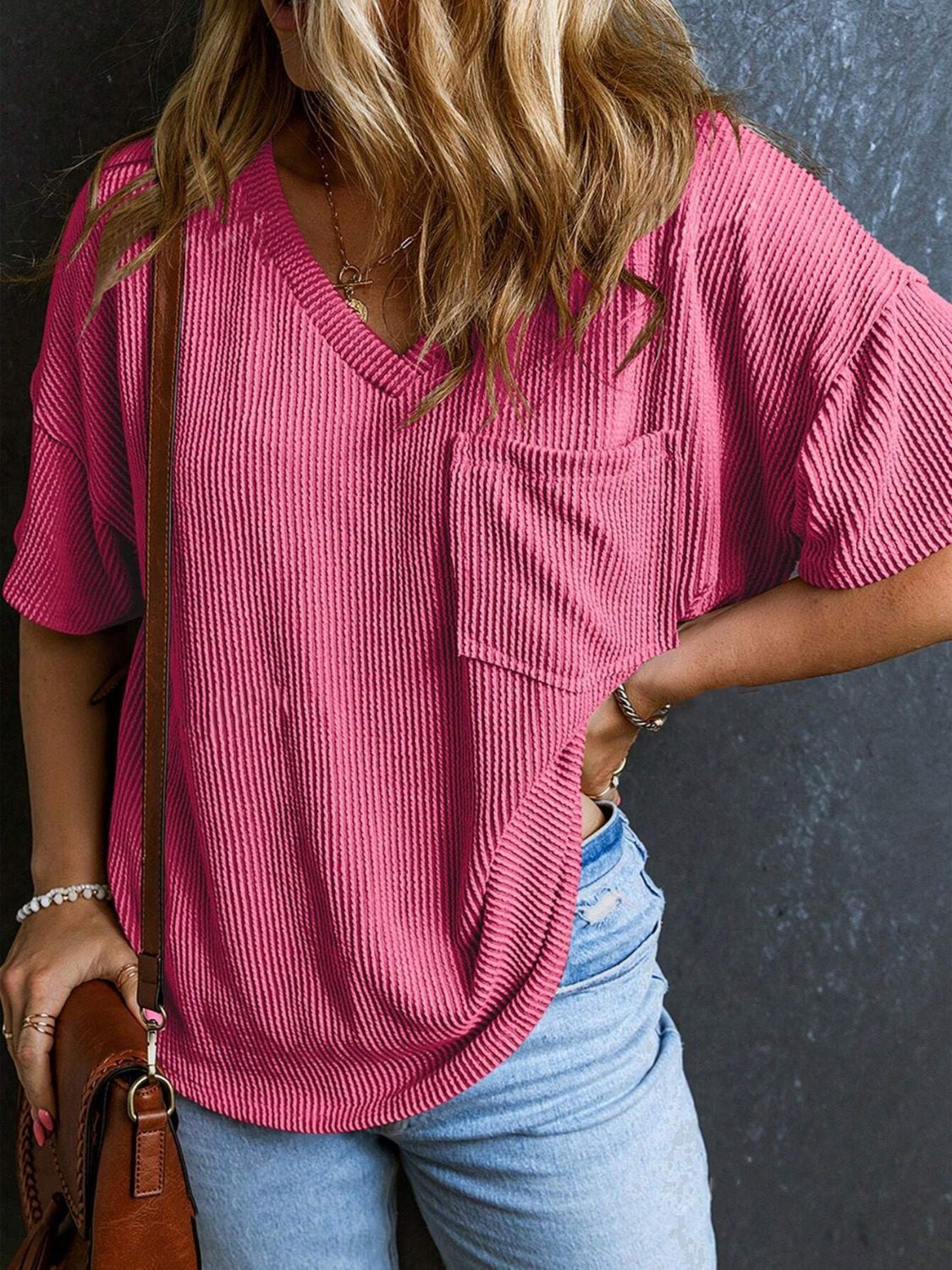 Textured Cozy Tee