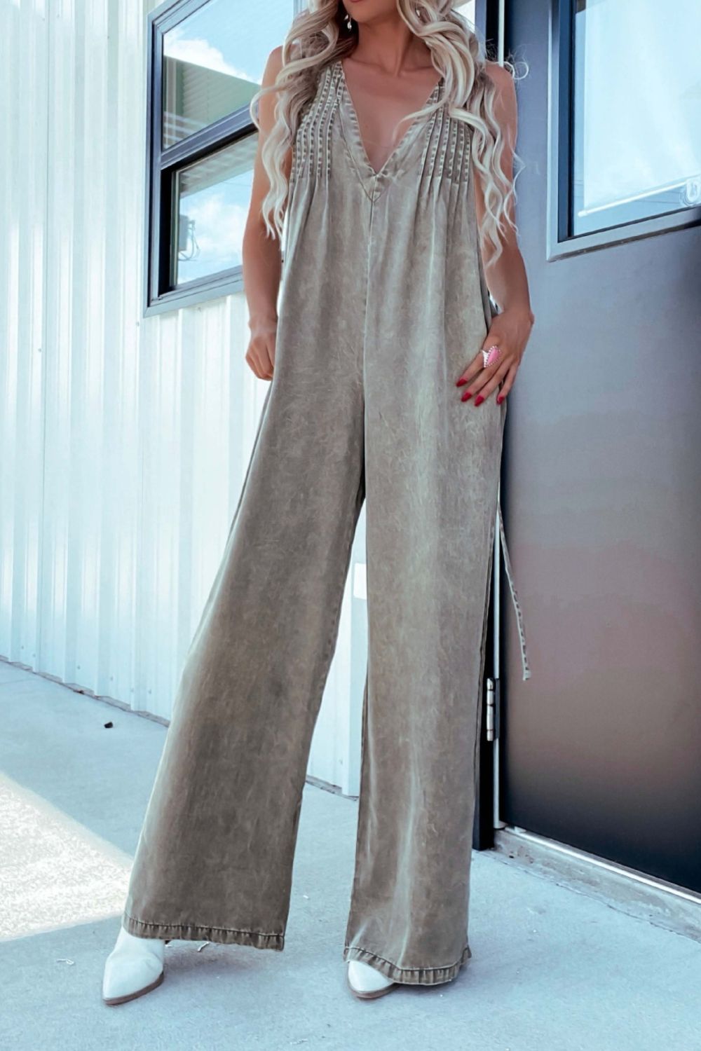 Blue Bonnet Denim Jumpsuit