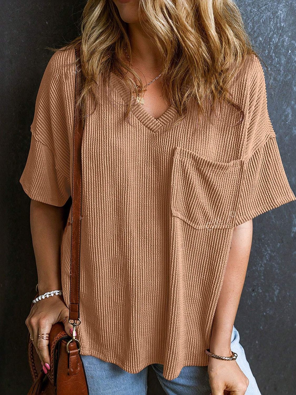 Textured Cozy Tee