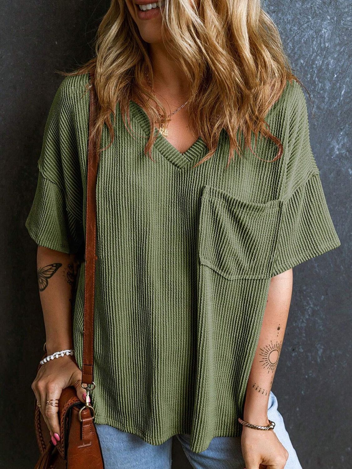 Textured Cozy Tee