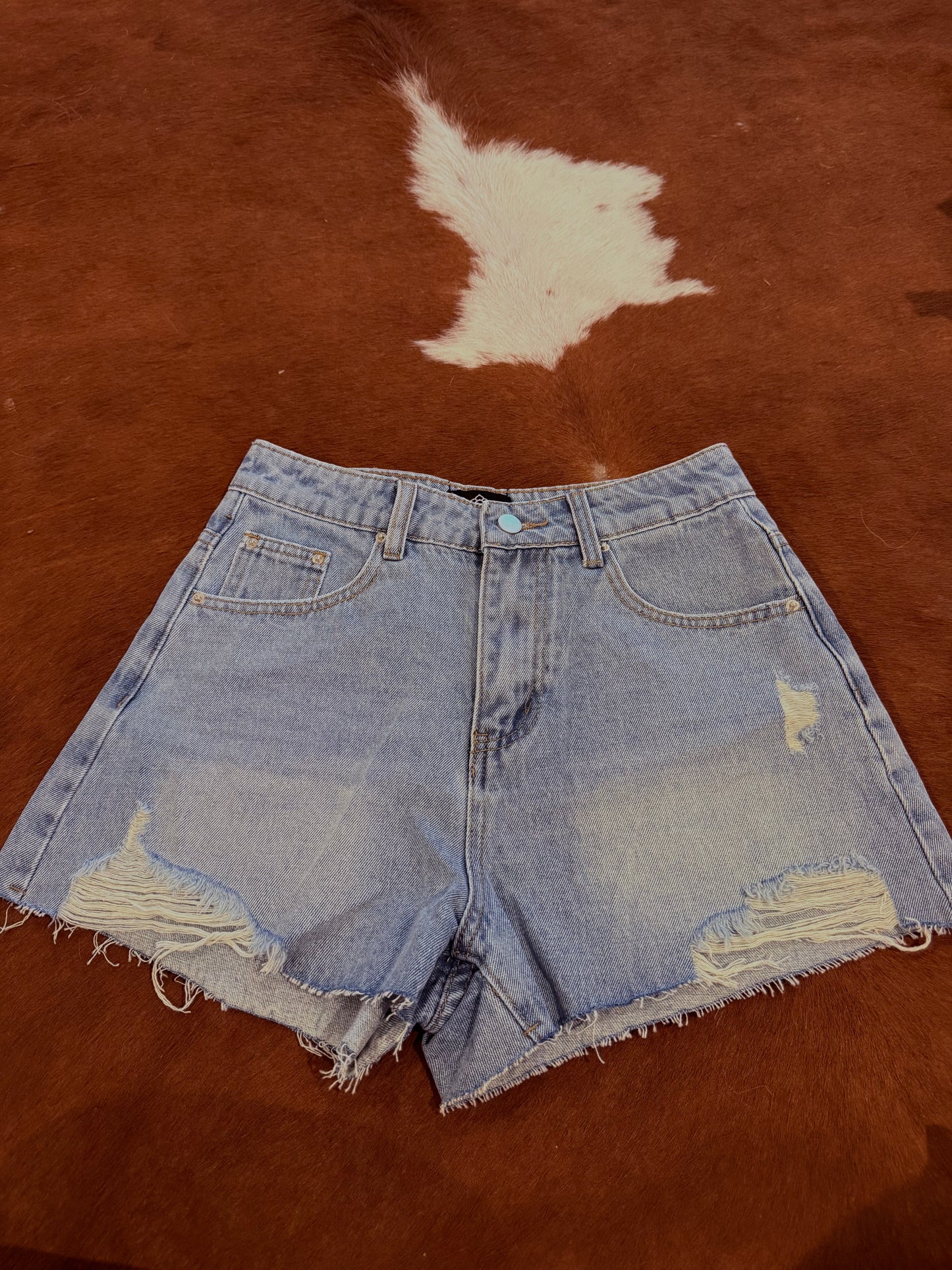 High Waisted Denim Shorts
