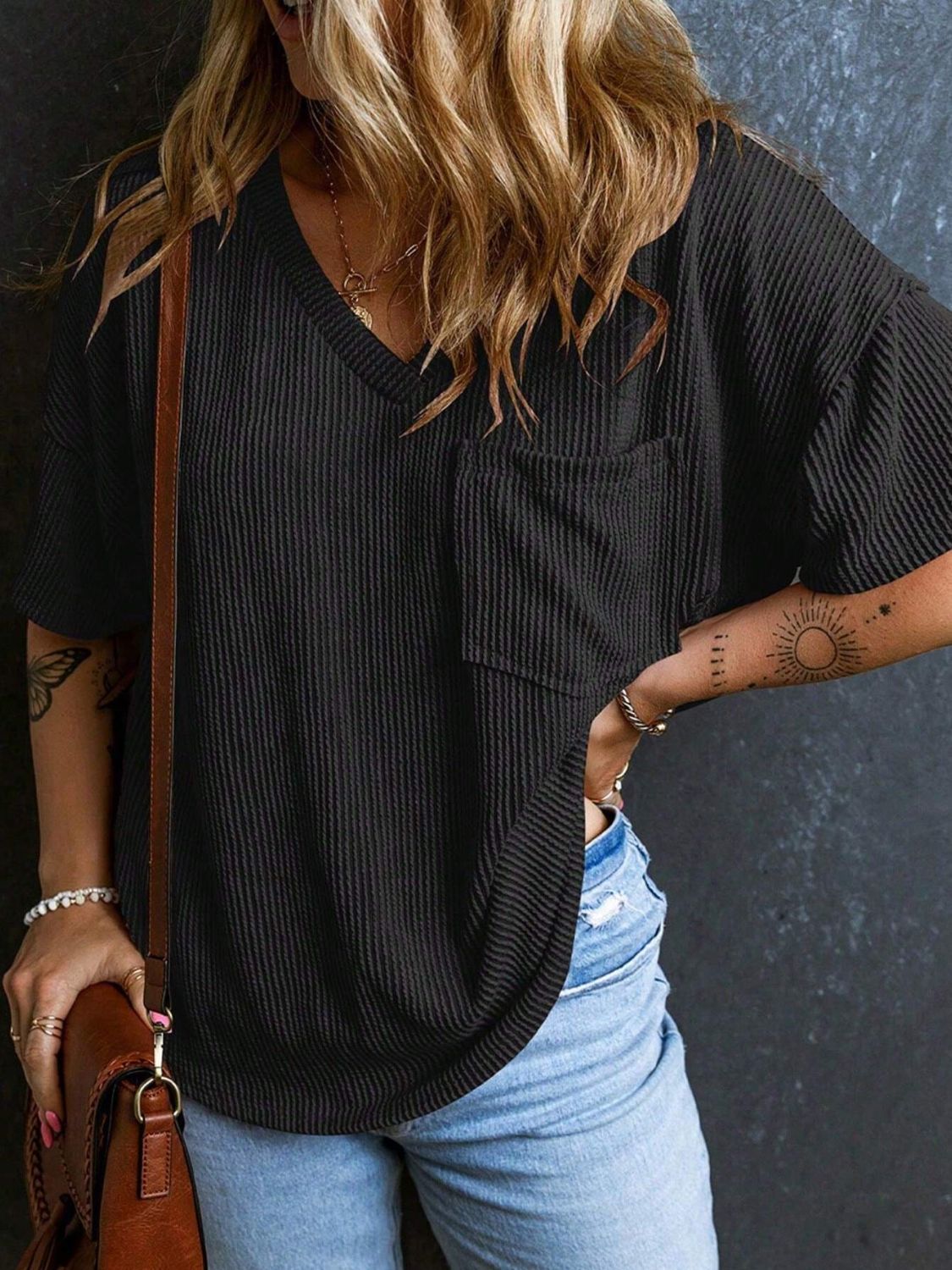 Textured Cozy Tee