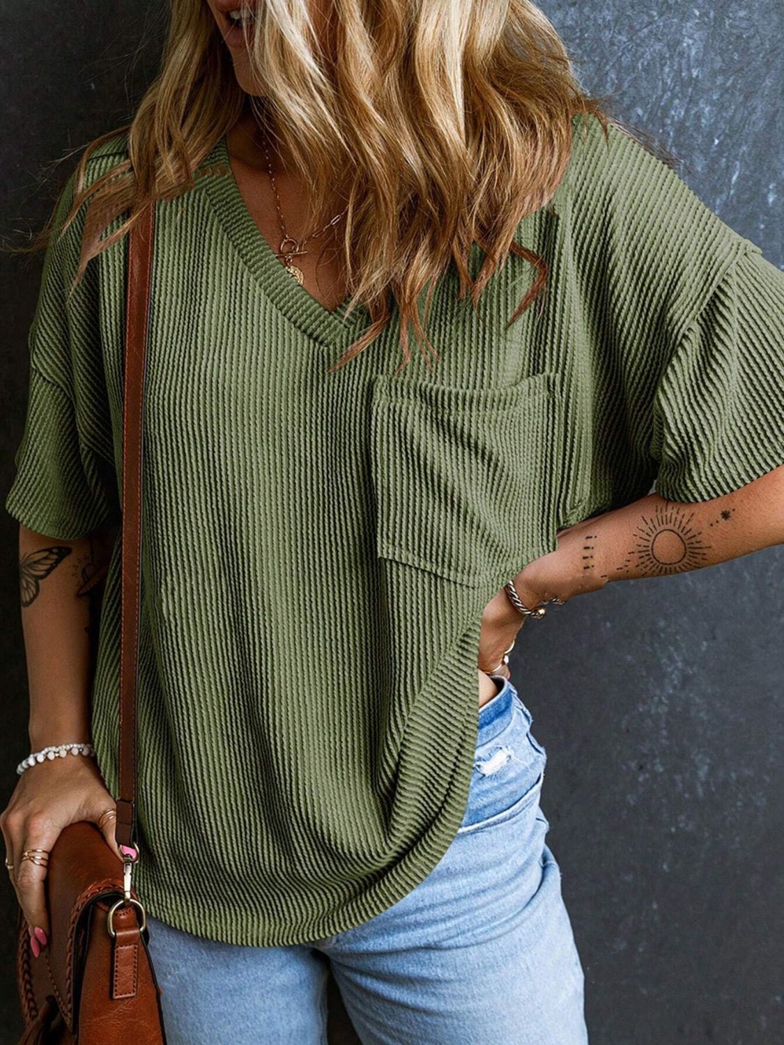 Textured Cozy Tee