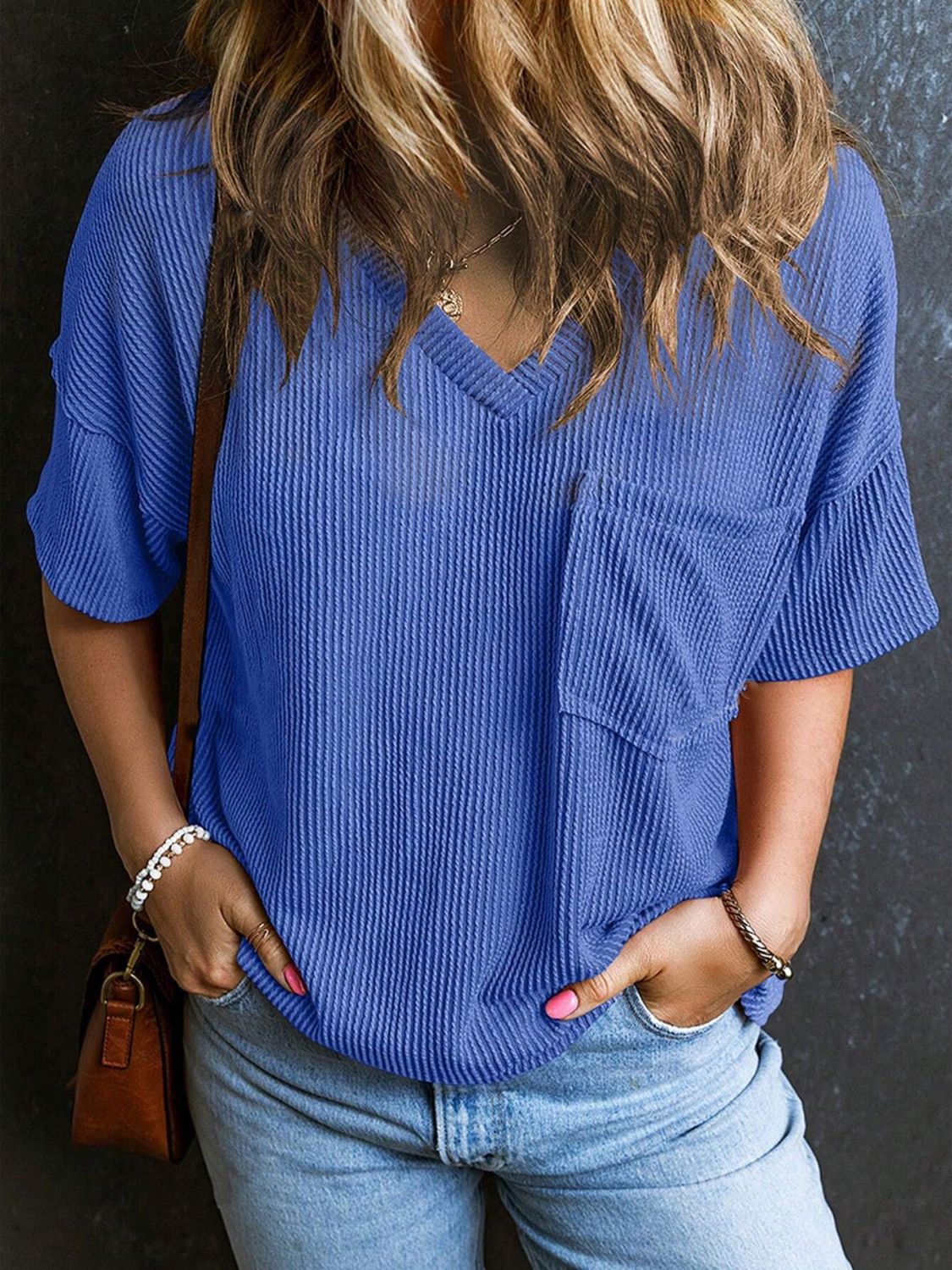 Textured Cozy Tee