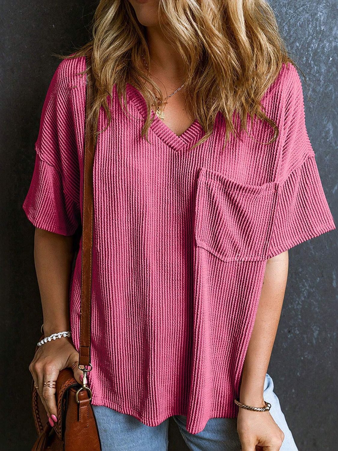 Textured Cozy Tee