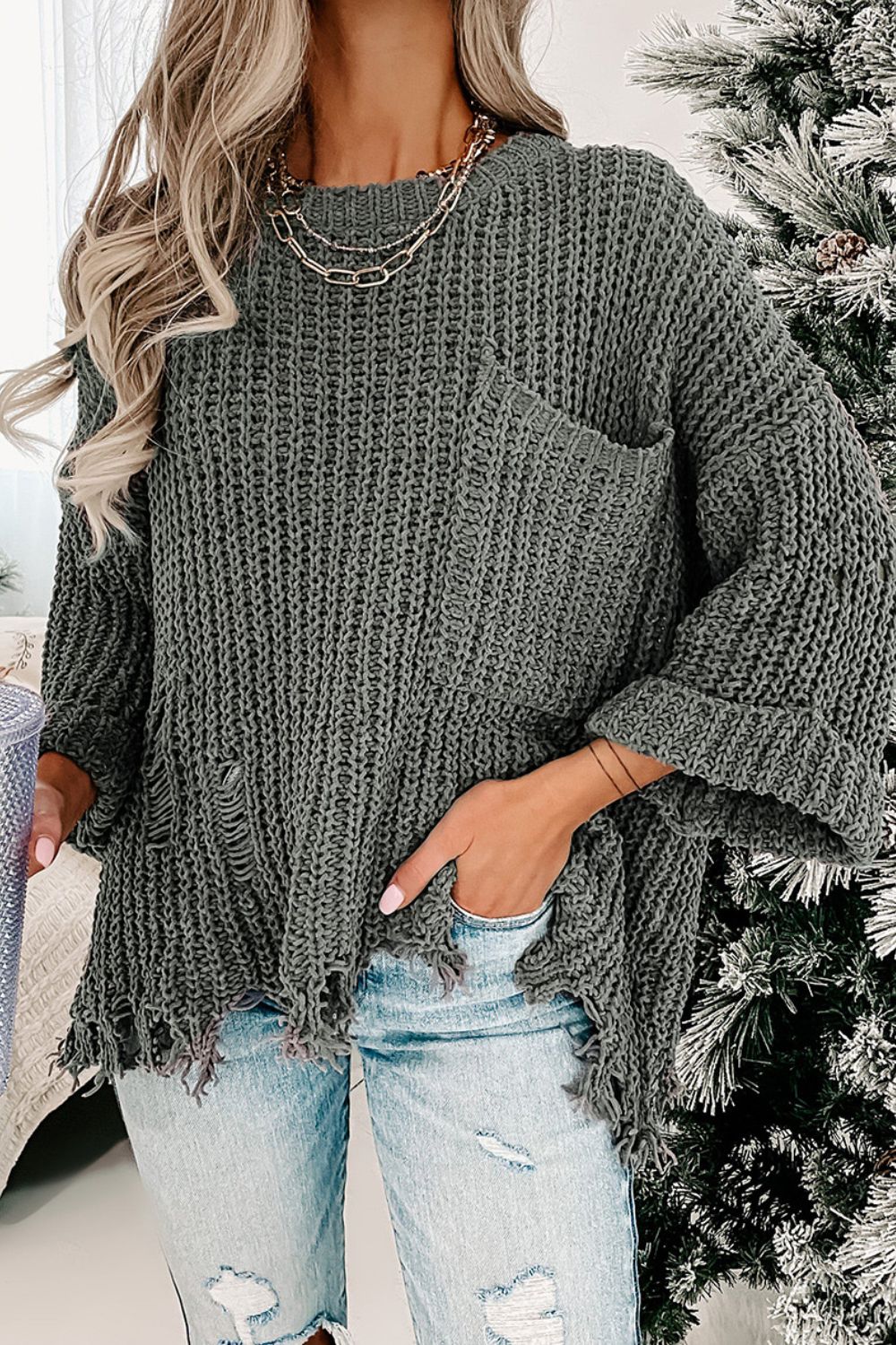 Distressed Sweater