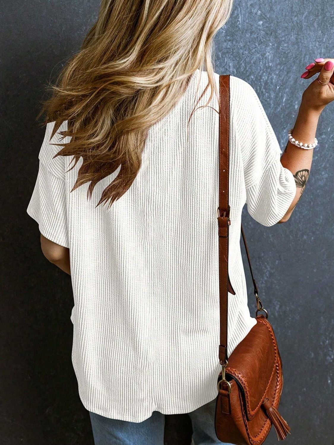 Textured Cozy Tee