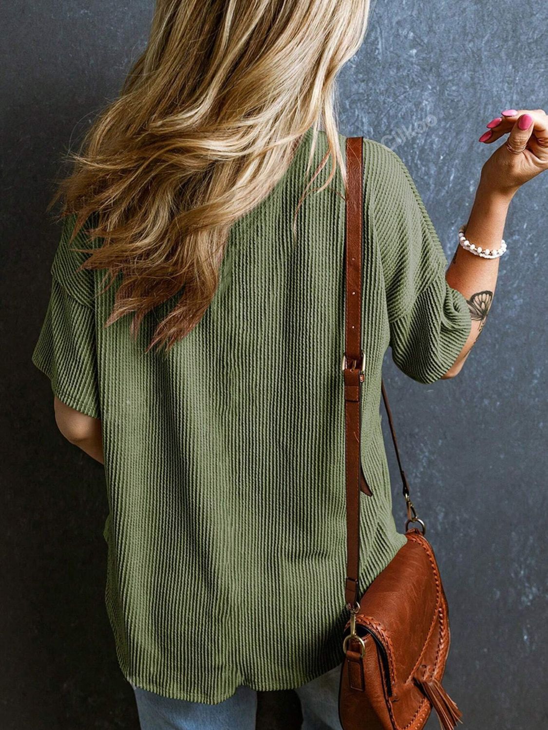 Textured Cozy Tee