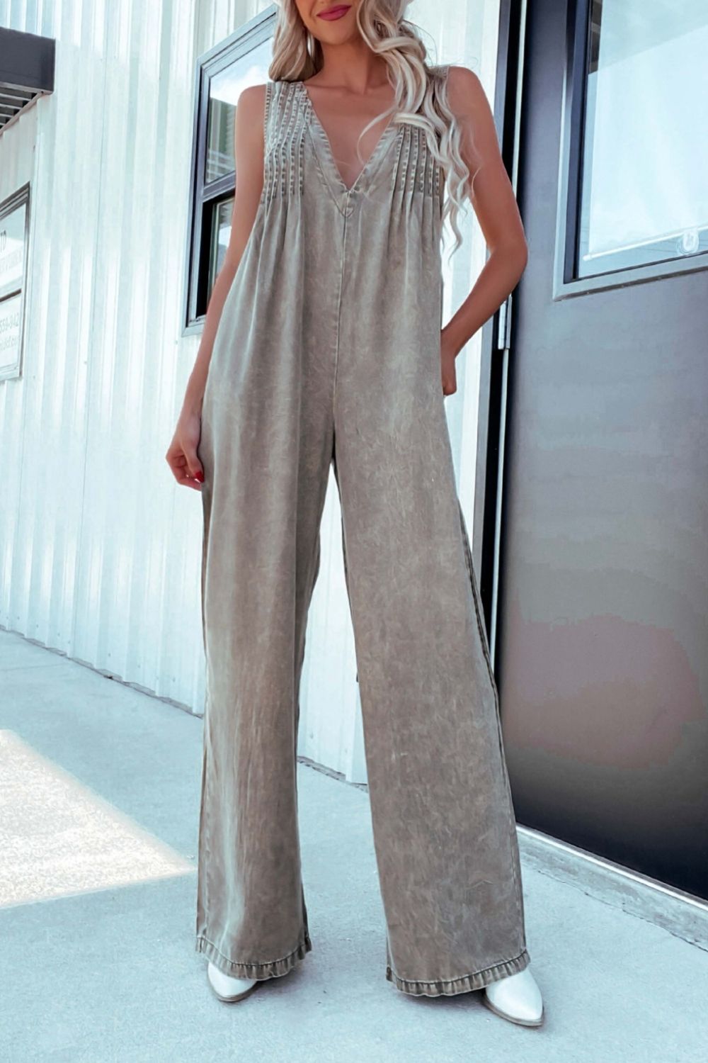 Blue Bonnet Denim Jumpsuit