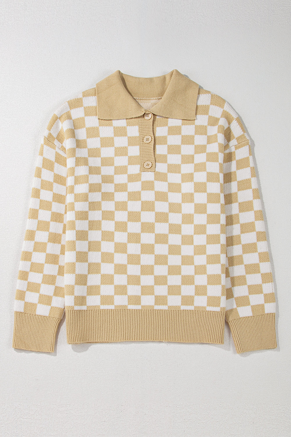 Checkered Bloom Sweater