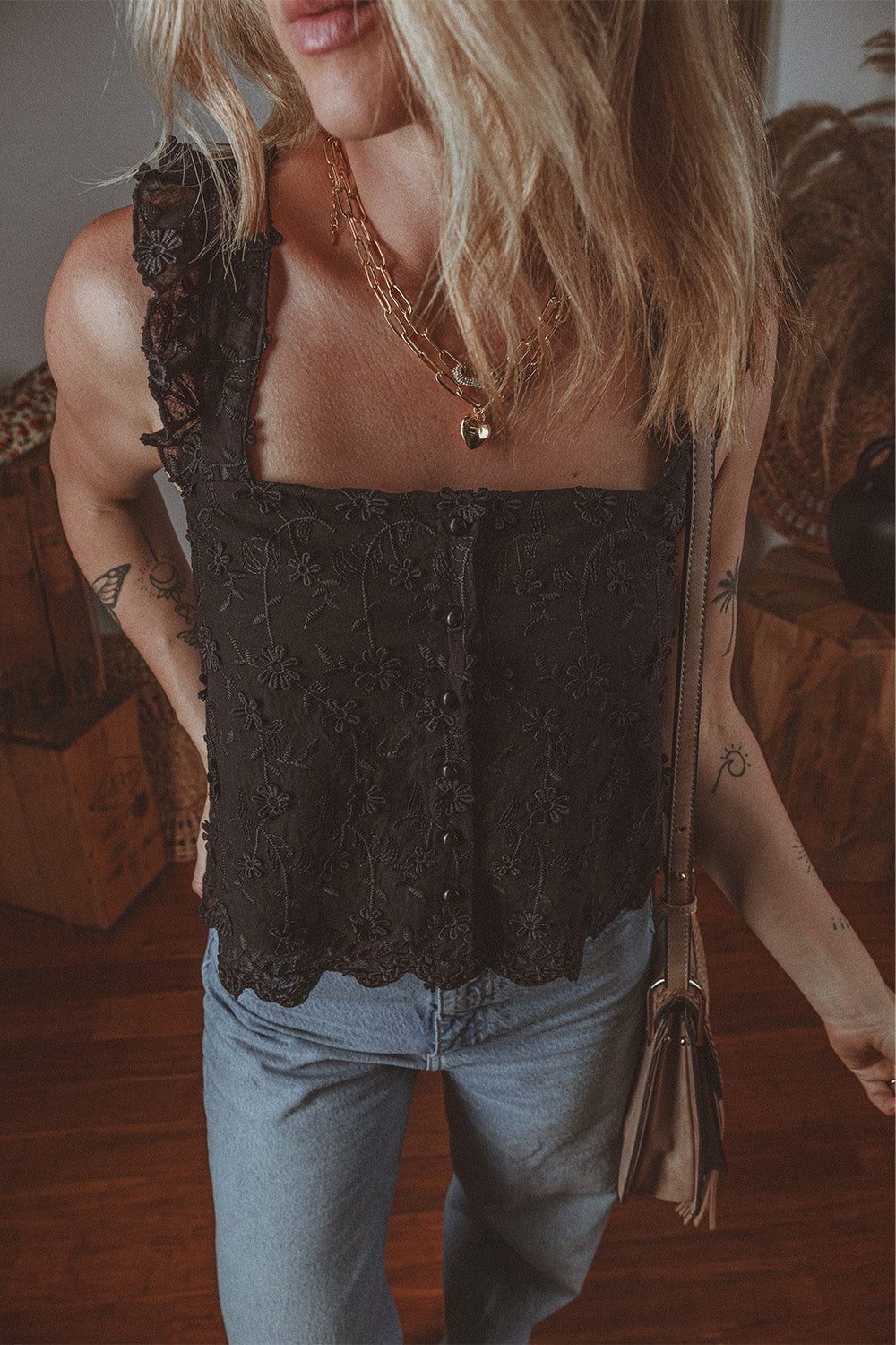 Embroidered Tank